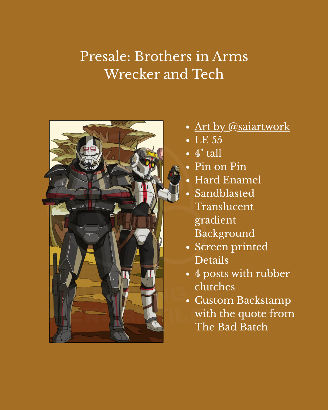 Brothers in Arms: Wrecker and Tech  - Presale