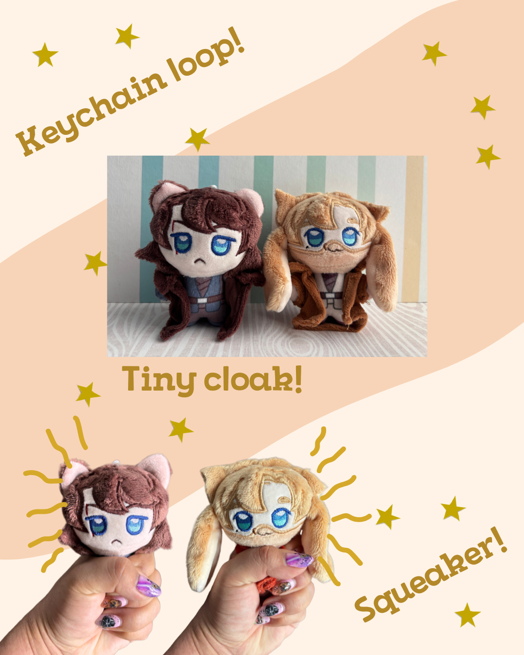 Bunnywan and Nyanakin Plushies - Presale